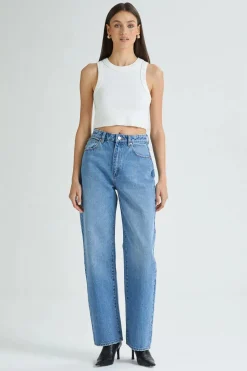 A Brand Carrie Jean Britt Recycled - Mid Vintage Blue
