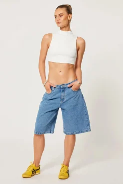 Abrand 95 Super Baggy Jort - Naomi - Mid Blue