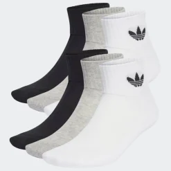 Adidas Mid Ankle Sock 6 Pack White/Grey/Black