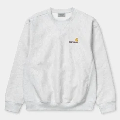 Carhartt American Script Sweatshirt Ash Heather
