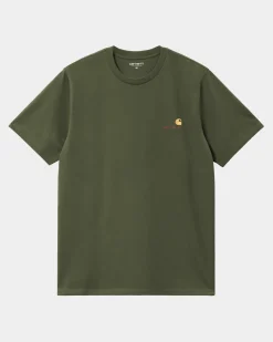 Carhartt American Script T-Shirt - Tarragon