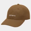 Carhartt Canvas Script Cap Tamarind/White