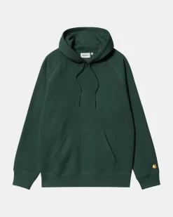 Carhartt Hooded Chase Sweat Discovery Green/Gold