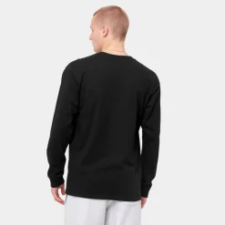 Carhartt L/S Chase T-Shirt - Black / Gold