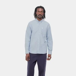 Carhartt L/S C-Logo Shirt Bleach / White