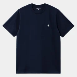 Carhartt S/S Madison T-Shirt -Dark Navy/White