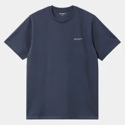 Carhartt S/S Script Embroidery T-Shirt - Air Force Blue