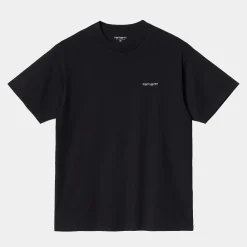 Carhartt S/S Script Embroidery T-Shirt - Black/White