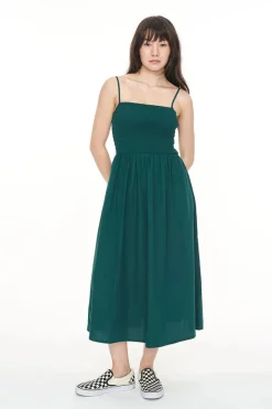 Huffer Cruise Lou Midi Dress - Jewel Green