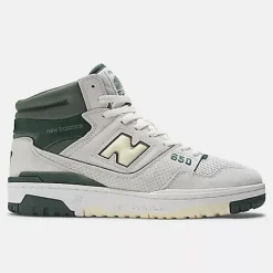 New Balance 650 Sea salt with nightwatch green and dawn glow