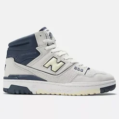 New Balance 650 Sea salt with nb navy and dawn glow