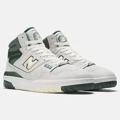 New Balance 650 Sea salt with nightwatch green and dawn glow