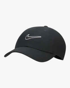 Nike Club Unstructured Swoosh Cap Black/Black