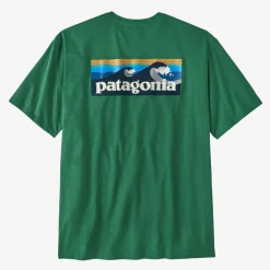 Patagonia Boardshort Logo Pocket Responsibili-Tee - Gather Green