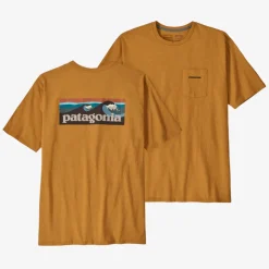 Patagonia Boardshort Logo Pocket Responsibili-Tee - Dried Mango
