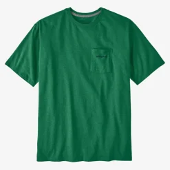 Patagonia Boardshort Logo Pocket Responsibili-Tee - Gather Green