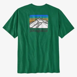 Patagonia Line Logo Ridge Pocket Responsibili Tee Gather Green