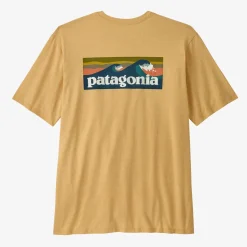 Patagonia Men's Boardshort Logo Pocket Responsibili-Tee® - Beeswax Tan