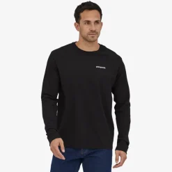 Patagonia Men's Long-Sleeved Home Water Trout Responsibili-Tee® - Black