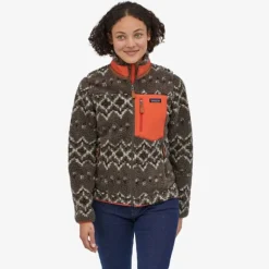 Patagonia W Classic Retro X Jacket - Sweet Cedar / Topsoil Brown.