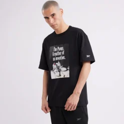 Reebok Basketball Pump Graphic Tee Black
