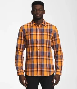 The North Face Arroyo Lightweight Flannel Shirt - Topaz Large Half Dome Plaid 2