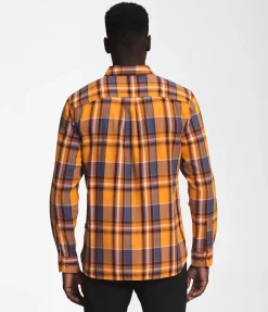 The North Face Arroyo Lightweight Flannel Shirt - Topaz Large Half Dome Plaid 2