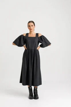 Thing Thing Cut Away Dress - Sooty