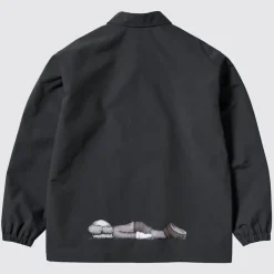 Uniqlo - KAWS + WARHOL - Face Down Companion / Banana Coach Jacket Black