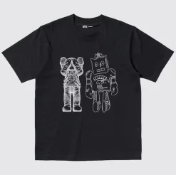 Uniqlo - KAWS + WARHOL - Space Companion / Moon Explorer Robot Tee Black