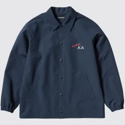 Uniqlo - KAWS + WARHOL - Space Companion / Moon Explorer Robot Coach Jacket Navy